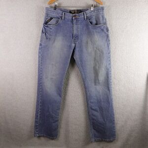 Ariat Rebar M4‎ Relaxed Boot Jeans Mens 38x36 Medium Wash Denim Work Pants